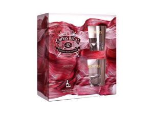 Whisky Chivas Regal 40% 0,7l + 2 skleničky