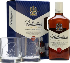 Whisky Ballantine´s 40% 0,7l + 2 skleničky