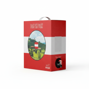Víno Zweigelt Landwein, červené polosuché 3l bag in box /Rakousko/