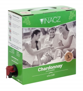 Chardonnay 3l polosladké bag in box /Vina.cz/