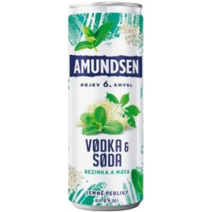 Amundsen & soda s bezinkou a mátou 6% 0,25l plech