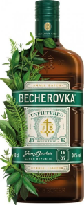 Becherovka nefiltrovaná 38% 0,5l