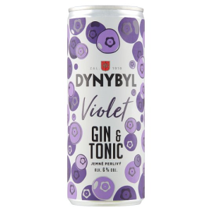 Dynybyl Violet Gin & Tonic 6% 0,25l plech