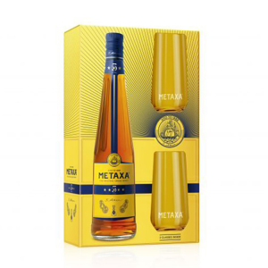 Metaxa 5* 38% 0,7l + 2 skleničky