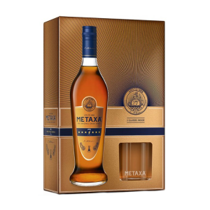 Metaxa 7* 40% 0,7l + 2 skleničky