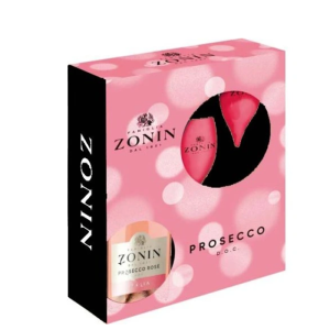Zonin Prosecco Rosé DOC Brut 0,75l + 2 rosé skleničky