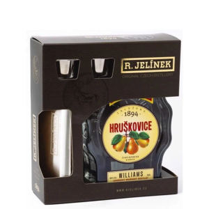 Hruškovice Williams budík 42% 0,5l + butylka /Jelínek/