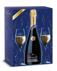 Bohemia sekt Prestige Brut dárkové balení + 2 skleničky 0,75l