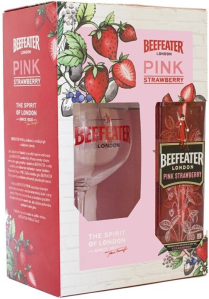 Gin Beefeater Pink 37,5% 0,7 + sklenička
