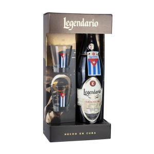 Rum Legendario Elixír 7yo 34% 0,7l + 2 skleničky
