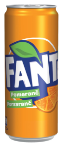 Fanta pomeranč 0,33l plech x 24 ks