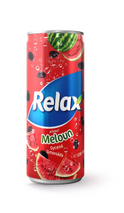 Relax limonáda meloun 0,33l plech x 12 ks