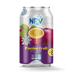 Ovocný nápoj NPV Passion fruit 0,33l plech x 24 ks