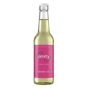 Amity Zelený čaj OKURKA 0,33l sklo