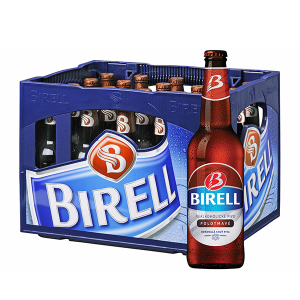 Pivo Birell polotmavé 0,5l sklo x 20 ks