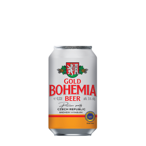 Pivo Gold Bohemia Beer 0,33l plech