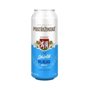 Pivo Postřižiny nealko 0,5l plech x 12 ks