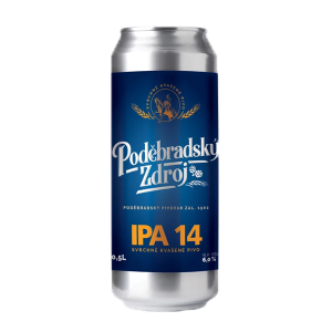 Poděbradský zdroj IPA 14° 0,5l plech