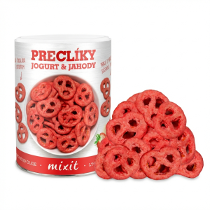 Mixit Preclíky Jogurtová čokoláda s jahodami 250g