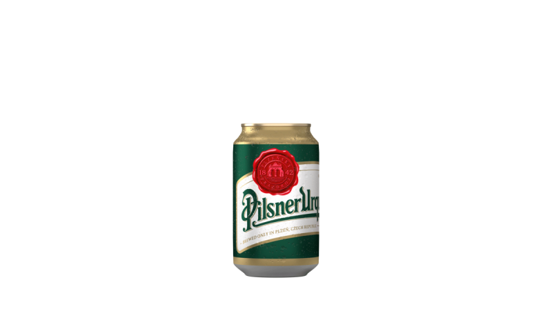 detail Pivo Pilsner Urquell 12° 0,33l plech x 24 ks