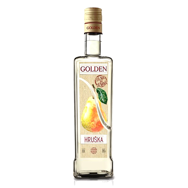 detail Golden hruška 38% 0,5l