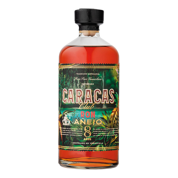 detail Rum Caracas Club Ron 8yo 40% 0,7l