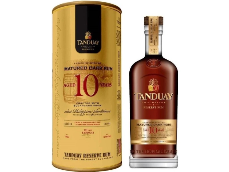 detail Rum Tanduay 10yo Reserve 40% 0,7l /Filipíny/