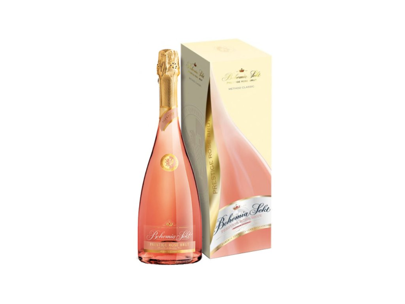 detail Bohemia sekt Prestige rosé brut dárkové balení 0,75l
