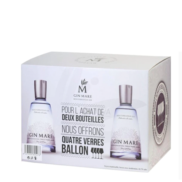 detail Gin Mare + 2 skleničky 42,7% 0,7l