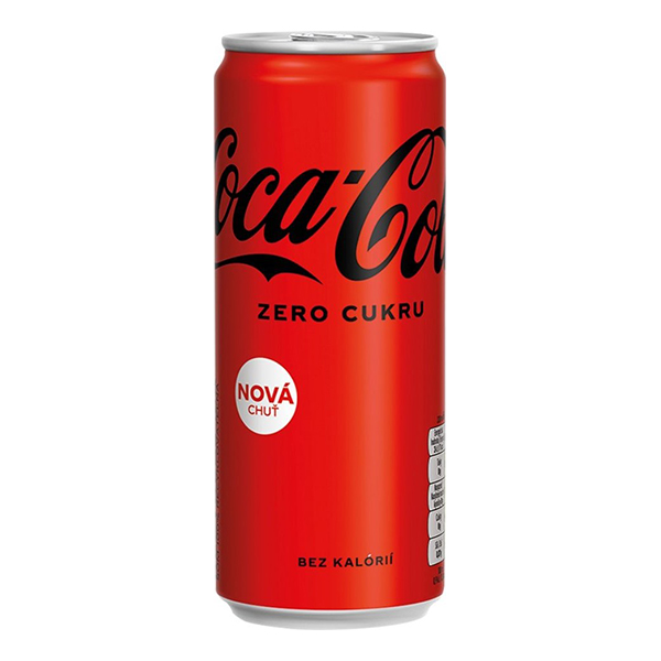 detail Coca Cola Zero 0,33l plech