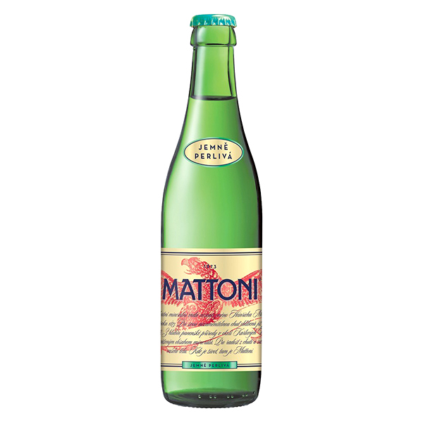 detail Mattoni jemně perlivá 0,33l sklo x 24 ks