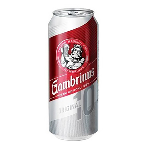 detail Pivo Gambrinus 10° 0,5l plech x 24 ks