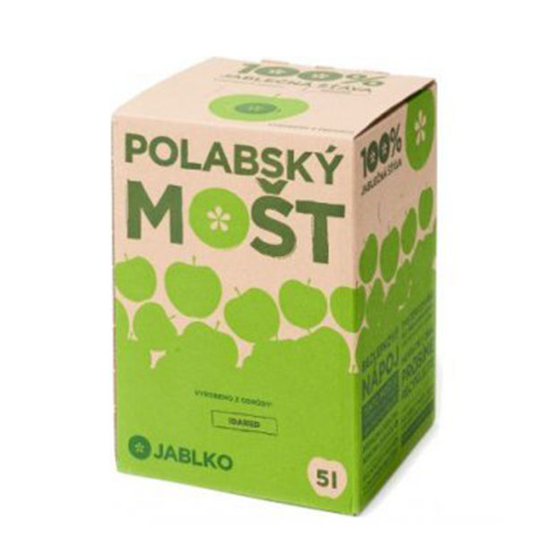detail Polabský mošt jablko 5l bag in box