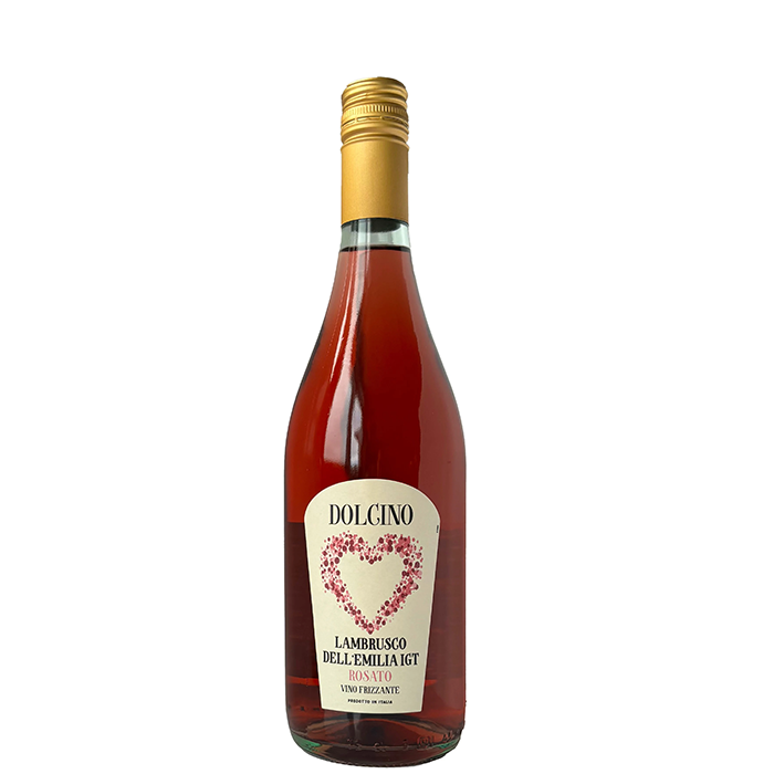 detail Lambrusco Dolcino Rosato růžové 0,75l