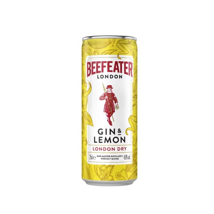 detail Gin Beefeater Gin & Lemon 4,9% 0,25l plech