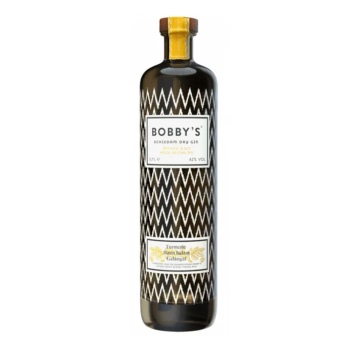 detail Gin Bobby´s Schiedam Pinang Raci Dry 42% 0,7l