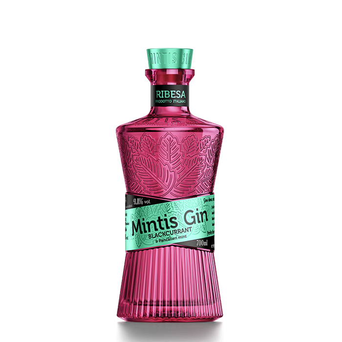 detail Gin Mintis Ribesa 41,8% 0,7l