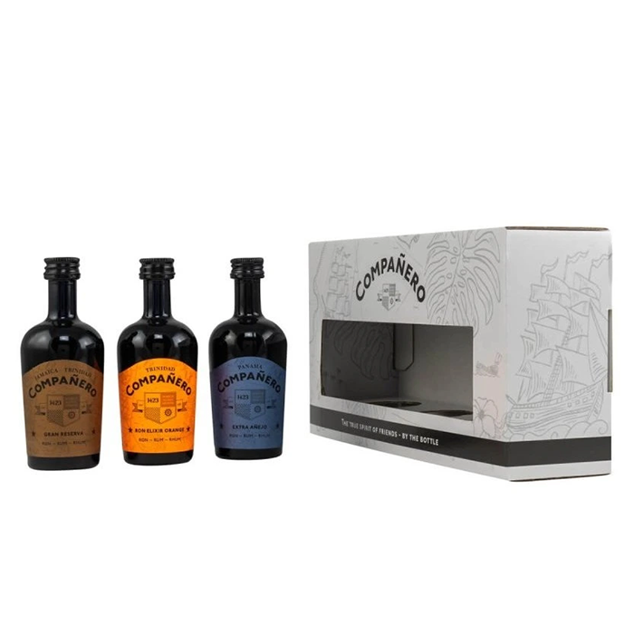 detail Rum Ron Compaňero Mini gift box 3x0,05l