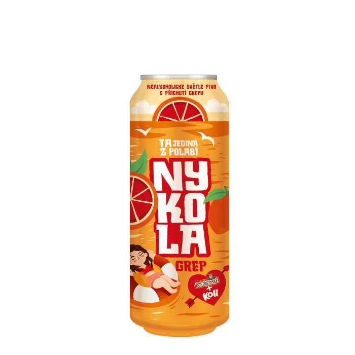 detail Postřižinská Nykola nealko 0,5l plech x 6 ks