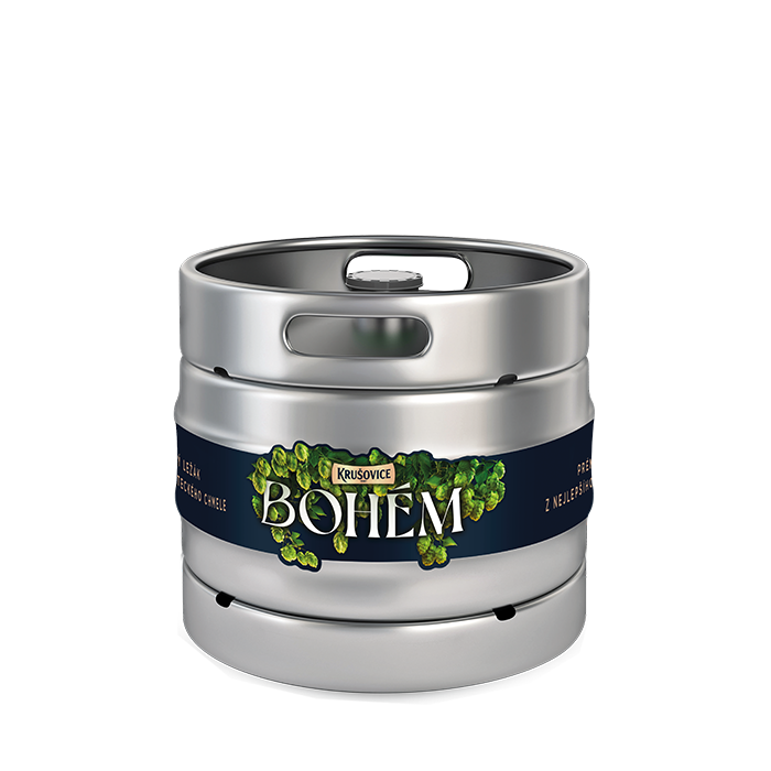 detail Pivo Krušovice Bohém 30l sud KEG
