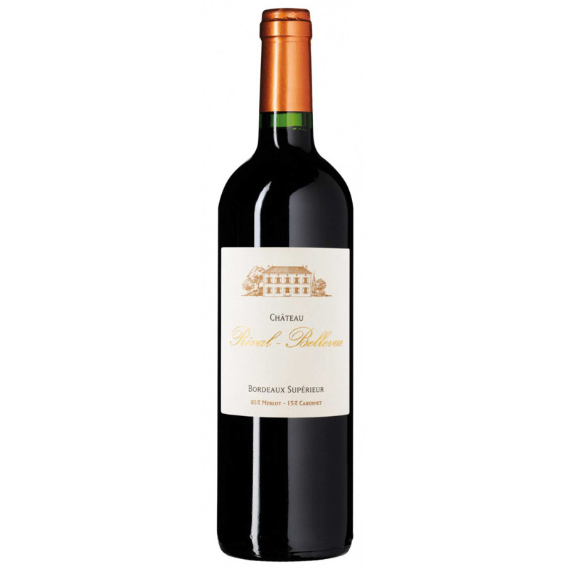 detail Chateau Rival Bellevue Bordeaux Superieur 0,75l /Francie/