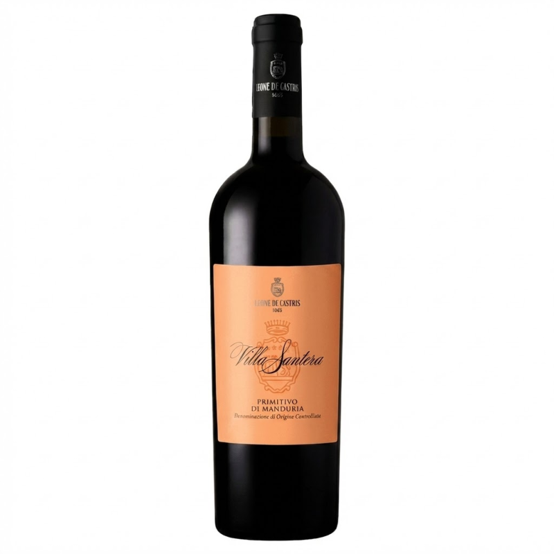 detail Primitivo di Manduria Villa Santera DOC 0,75l /Italie/