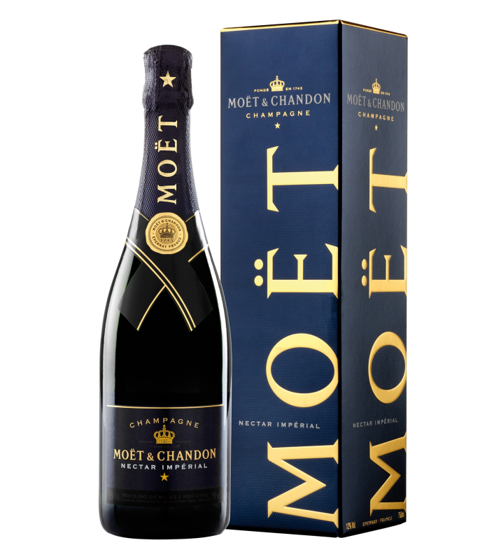 detail Champagne Moët Chandon Nectar Box 0,75l