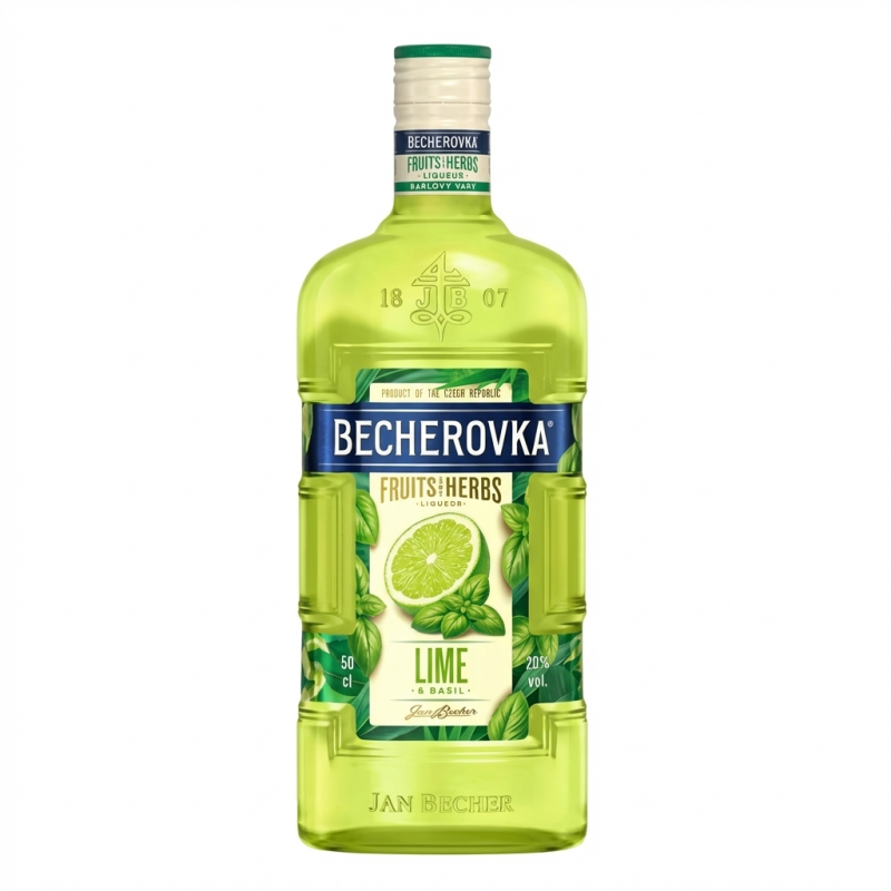 detail Becherovka Lime and Basil 20% 1l