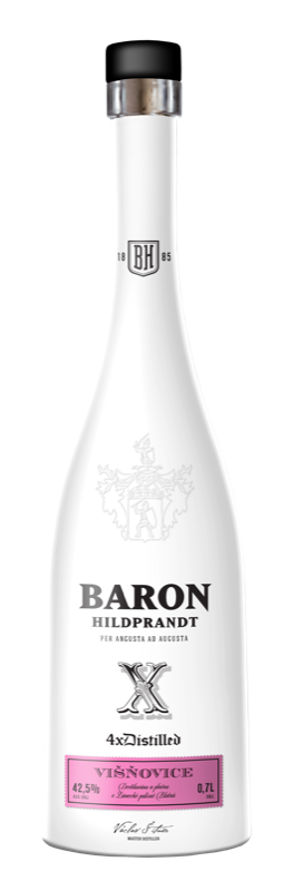 detail Baron Hildprandt višňovice 4x destilovaná 42,5% 0,7l