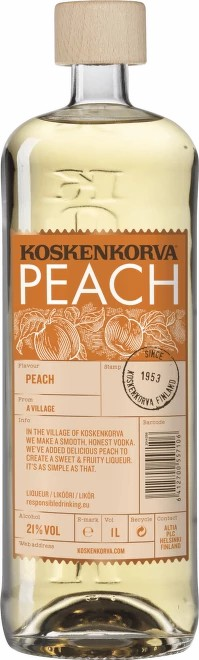 detail Vodka Koskenkorva peach 20% 1l