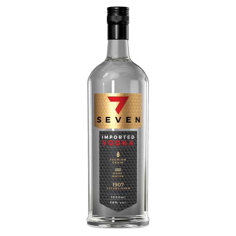 detail Vodka Seven 38% 1l