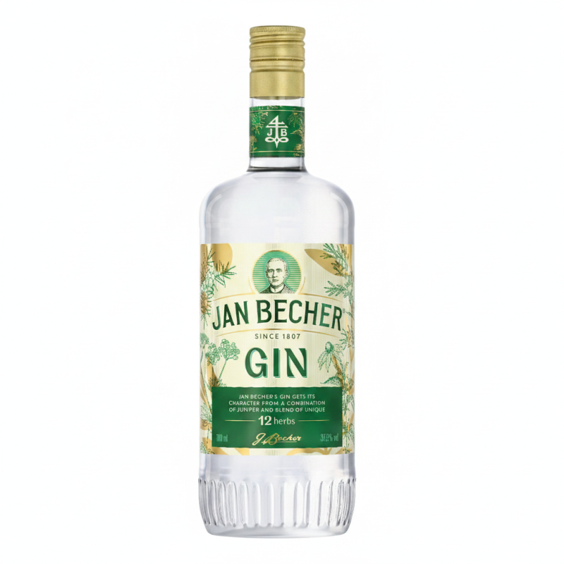 detail Gin Jan Becher 37,5% 0,7l