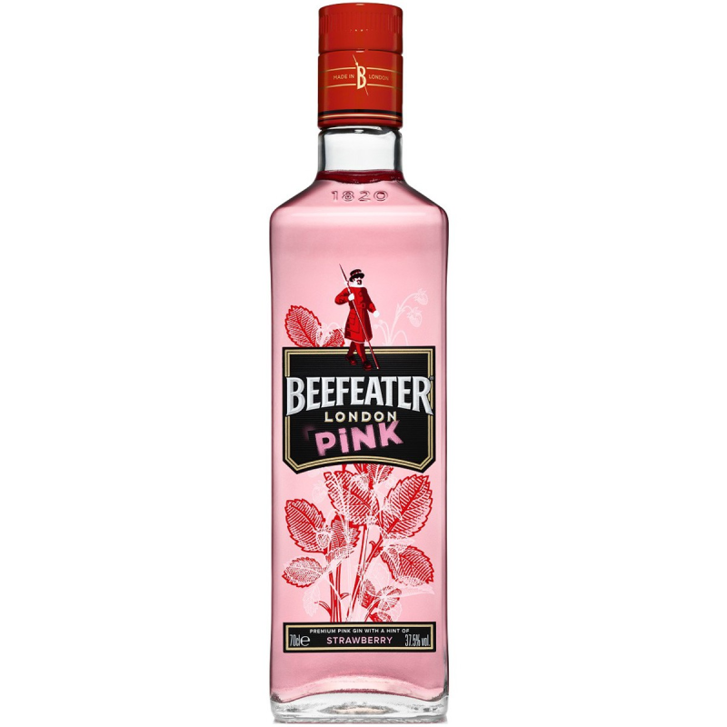 detail Gin Beefeater Pink 37,5% 0,7l