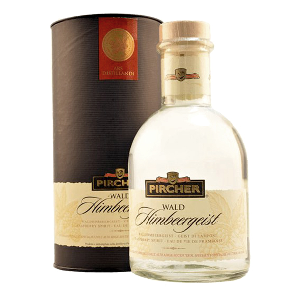 detail Pircher Waldhimbeergeist lékárnická lahev 40% 0,7l